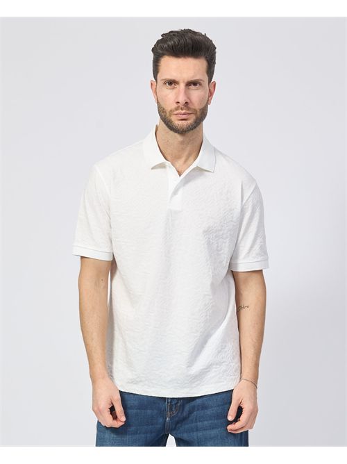 Armani Exchange Polo in mercerised fabric ARMANI EXCHANGE | XM000477-AF10337F0015